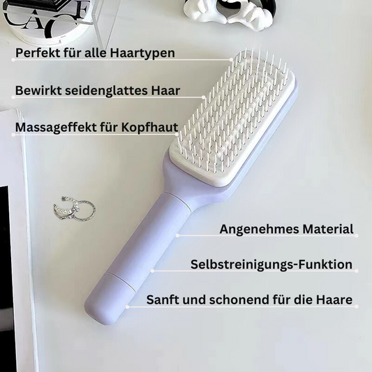 Selbstreinigende Haarbürste